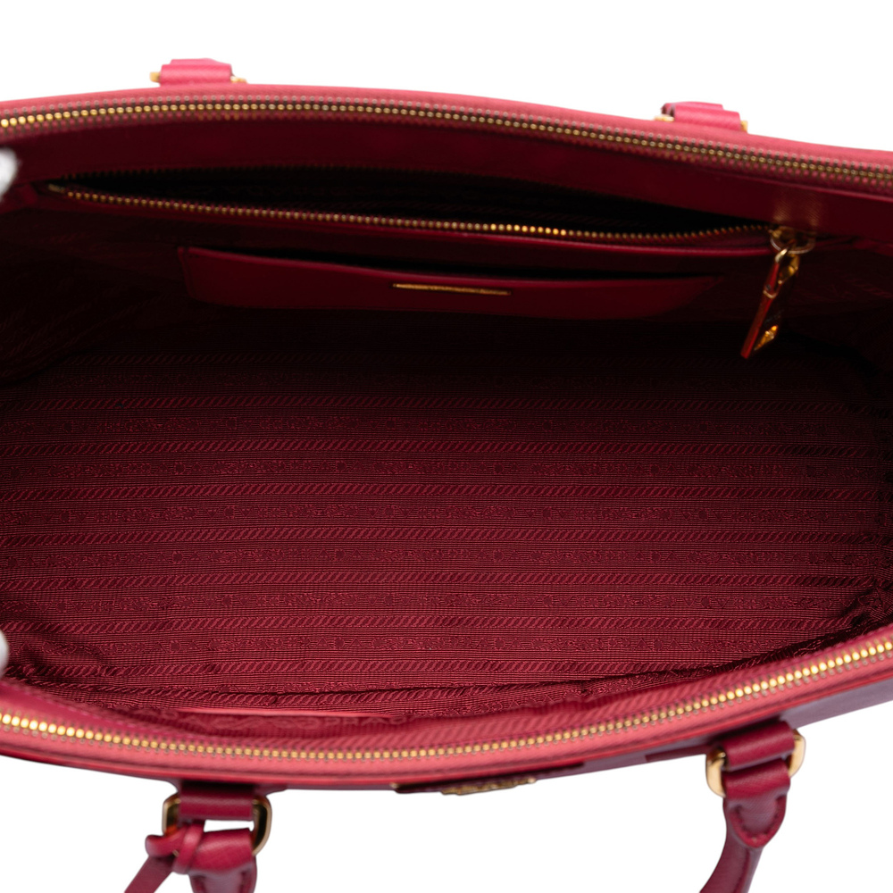 Pre-Loved Prada Large Saffiano Lux Galleria Double Zip Satchel - Picture 4 of 6